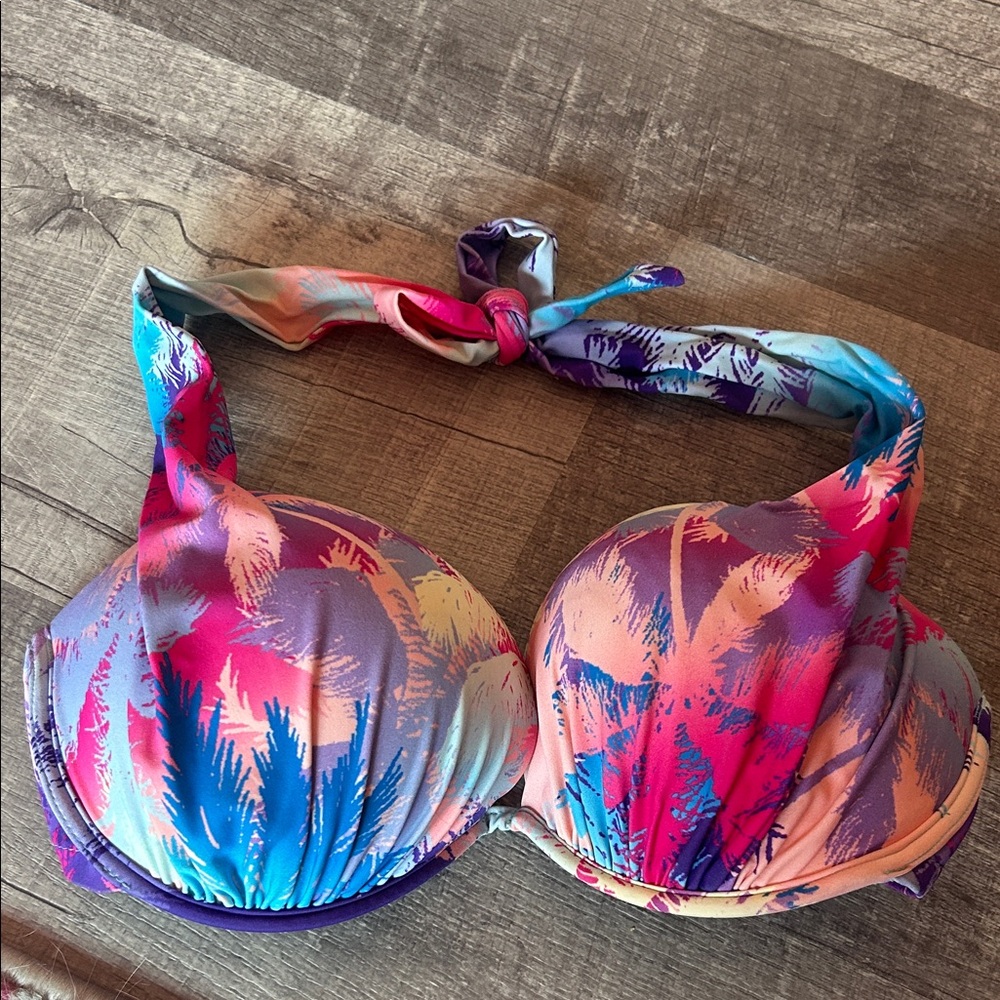 Tropical Print Bikini Top Venus Marilyn 34DD